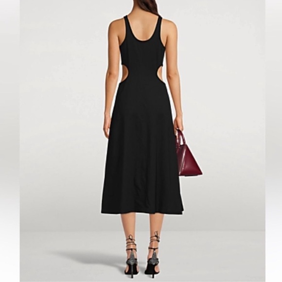 👗FRAME Cut Out Midi Dress 100% Organic Cotton - Picture 2 of 13
